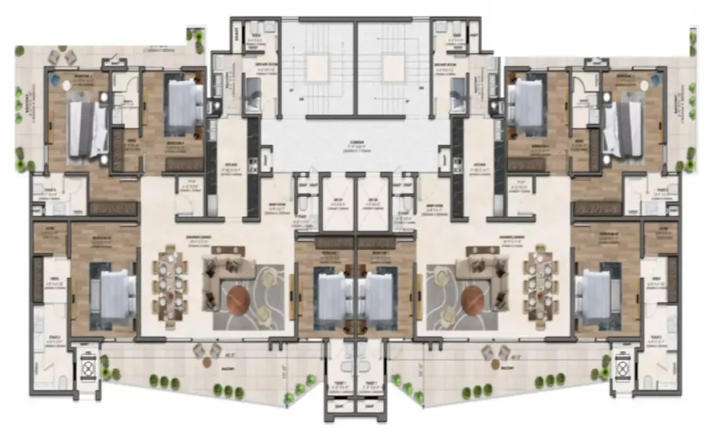 Arvindam 4+1bhk Plan