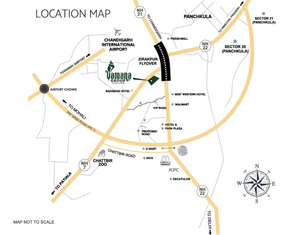 Vamana Location Map