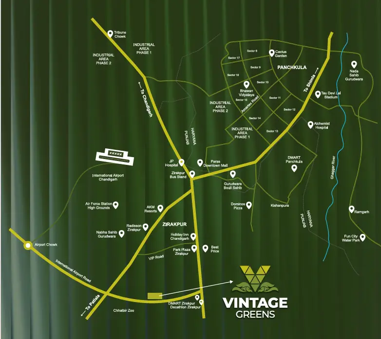 Vintage Greens Location