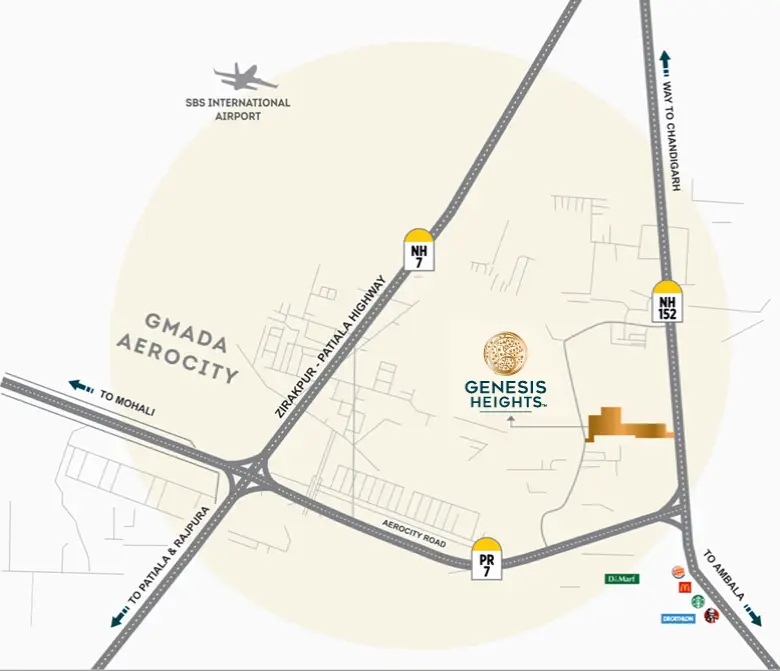 genesis Location Map