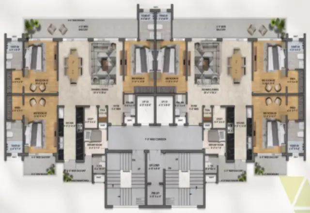Vintage 3+1 floor plan